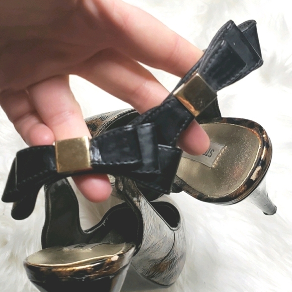 Steve Madden Mevas Slingback Heels With Bows - Picture 9 of 9